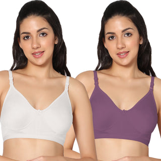 Prime Non-Padded Full Coverage T-Shirt Bra (Pack of 2) - Incare