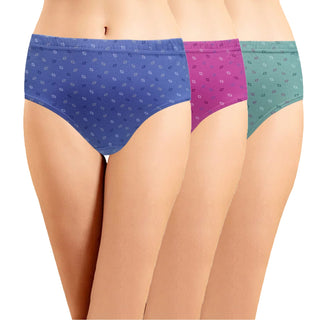 High Rise Hipster Panties With Inner Elastic (Pack of 3)