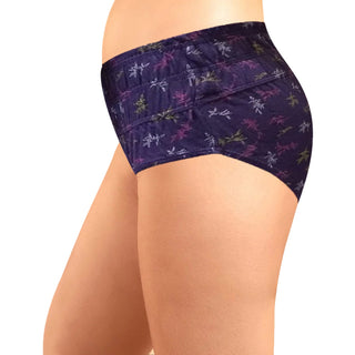 Belly Control With Broad Elastic Panties (Pack of 3) - Printed Assorted Colors (Pack of 3)