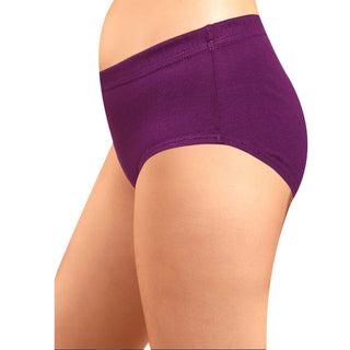Solids Hipster Panties with Inner Elastic (Pack of 3)