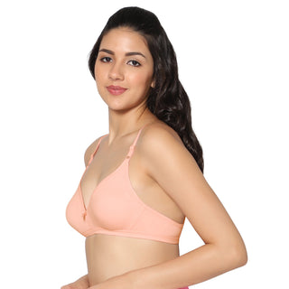 Tulie Non-Padded Half Coverage T-Shirt Bra (Pack of 2)